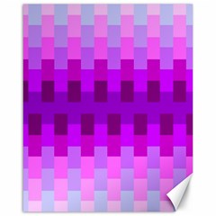 Geometric Cubes Pink Purple Blue Canvas 16  X 20   by Nexatart