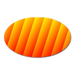 Graphics Gradient Orange Red Oval Magnet by Nexatart