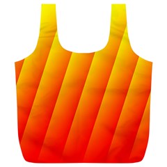 Graphics Gradient Orange Red Full Print Recycle Bags (l)  by Nexatart