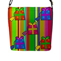 Holiday Gifts Flap Messenger Bag (l)  by Nexatart