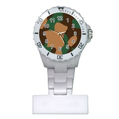 Military Camouflage Plastic Nurses Watch by Nexatart