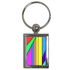 More Color Abstract Pattern Key Chains (rectangle) 