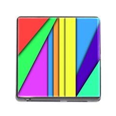 More Color Abstract Pattern Memory Card Reader (square) by Nexatart