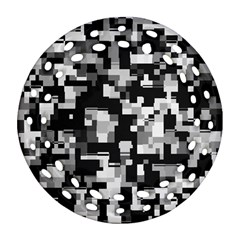 Noise Texture Graphics Generated Ornament (round Filigree)