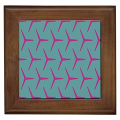 Pattern Background Structure Pink Framed Tiles by Nexatart