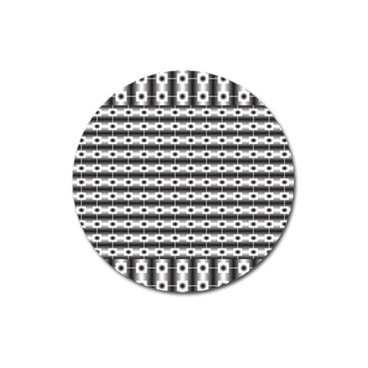 Pattern Background Texture Black Magnet 3  (Round)