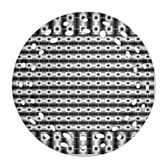 Pattern Background Texture Black Ornament (round Filigree)