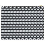 Pattern Background Texture Black Cosmetic Bag (XXXL)  Back