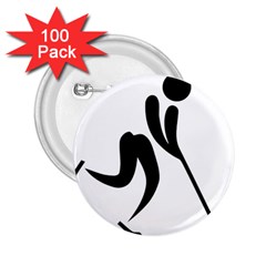 Ice Hockey Pictogram 2.25  Buttons (100 pack) 