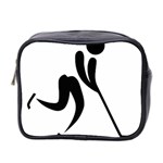 Ice Hockey Pictogram Mini Toiletries Bag 2-Side Front