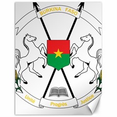 Coat Of Arms Of Burkina Faso Canvas 12  X 16   by abbeyz71