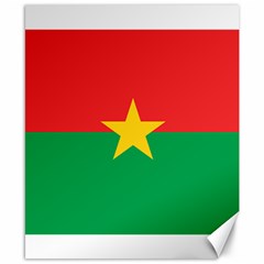 Flag Of Burkina Faso Canvas 8  X 10  by abbeyz71