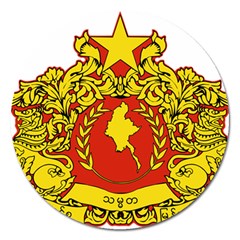 State Seal Of Myanmar Magnet 5  (round)