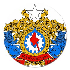 State Seal Of Burma, 1974-2008 Magnet 5  (round)