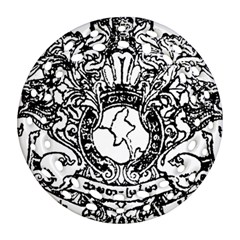 State Seal Of Burma, 1948-1974 Round Filigree Ornament (two Sides)