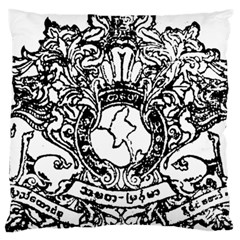State Seal Of Burma, 1948-1974 Large Cushion Case (two Sides)