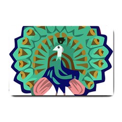 Burma Green Peacock National Symbol  Small Doormat  by abbeyz71