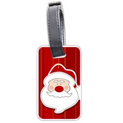 Santa Claus Xmas Christmas Luggage Tags (one Side)  by Nexatart