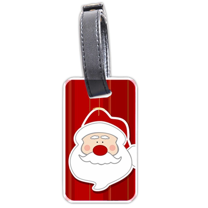 Santa Claus Xmas Christmas Luggage Tags (One Side) 