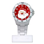 Santa Claus Xmas Christmas Plastic Nurses Watch Front