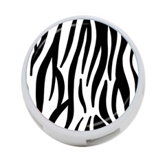 Seamless Zebra Pattern 4-port Usb Hub (two Sides)  by Nexatart