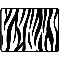 Seamless Zebra Pattern Fleece Blanket (large)  by Nexatart