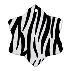 Seamless Zebra Pattern Ornament (snowflake)