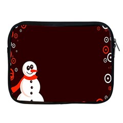 Snowman Holidays, Occasions, Christmas Apple Ipad 2/3/4 Zipper Cases by Nexatart