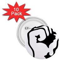 Skeleton Right Hand Fist Raised Fist Clip Art Hand 00wekk Clipart 1 75  Buttons (10 Pack) by Foxymomma