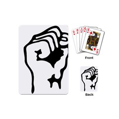 Skeleton Right Hand Fist Raised Fist Clip Art Hand 00wekk Clipart Playing Cards (mini) 