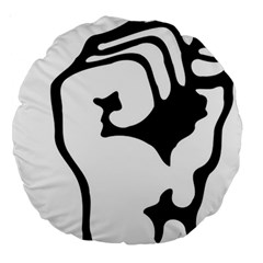 Skeleton Right Hand Fist Raised Fist Clip Art Hand 00wekk Clipart Large 18  Premium Round Cushions by Foxymomma