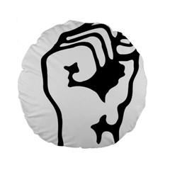 Skeleton Right Hand Fist Raised Fist Clip Art Hand 00wekk Clipart Standard 15  Premium Flano Round Cushions by Foxymomma