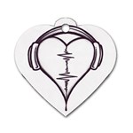 Audio Heart Tattoo Design By Pointofyou Heart Tattoo Designs Home R6jk1a Clipart Dog Tag Heart (One Side) Front