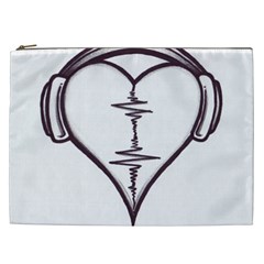 Audio Heart Tattoo Design By Pointofyou Heart Tattoo Designs Home R6jk1a Clipart Cosmetic Bag (xxl) 