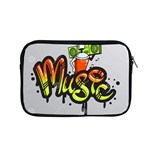 Graffiti Word Character Print Spray Can Element Player Music Notes Drippy Font Text Sample Grunge Ve Apple MacBook Pro 15  Zipper Case Front