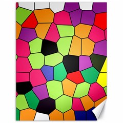 Stained Glass Abstract Background Canvas 18  X 24   by Nexatart