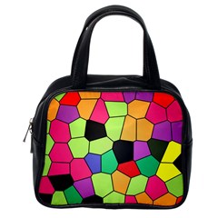 Stained Glass Abstract Background Classic Handbags (one Side) by Nexatart