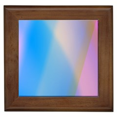 Twist Blue Pink Mauve Background Framed Tiles