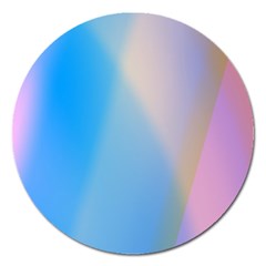 Twist Blue Pink Mauve Background Magnet 5  (Round)