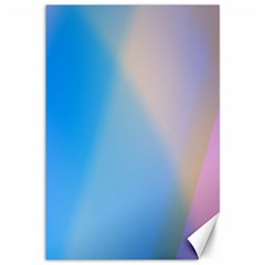 Twist Blue Pink Mauve Background Canvas 12  x 18  