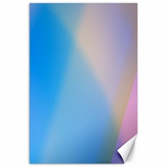 Twist Blue Pink Mauve Background Canvas 24  x 36 