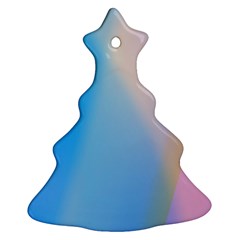 Twist Blue Pink Mauve Background Ornament (Christmas Tree) 