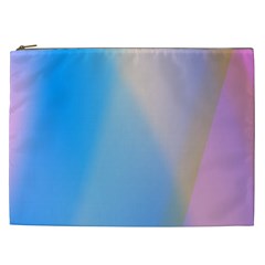 Twist Blue Pink Mauve Background Cosmetic Bag (XXL) 