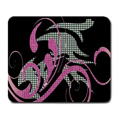 Violet Calligraphic Art Large Mousepads by Nexatart