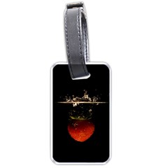 Strawberry Luggage Tags (one Side)  by Nexatart