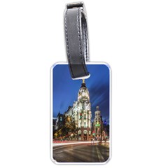 Architecture Building Exterior Buildings City Luggage Tags (one Side)  by Nexatart