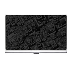 Black Rectangle Wallpaper Grey Business Card Holders by Nexatart