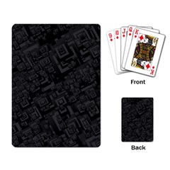 Black Rectangle Wallpaper Grey Playing Card by Nexatart