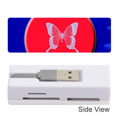 Blue Background Butterflies Frame Memory Card Reader (stick)  by Nexatart