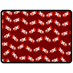 Christmas Crackers Double Sided Fleece Blanket (large)  by Nexatart